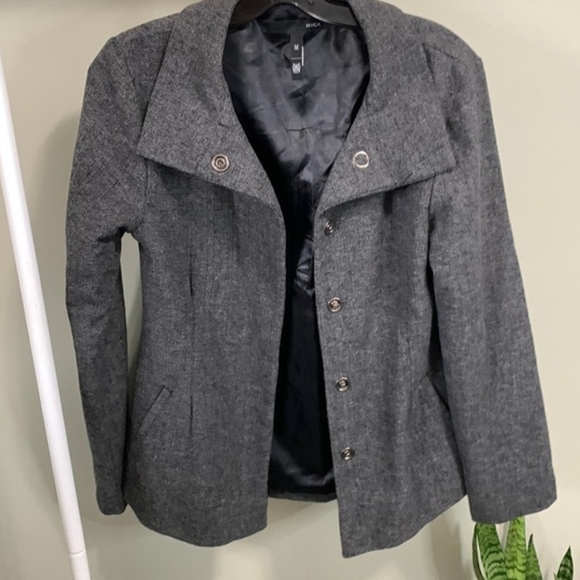 RVCA Gray Women's Jacket - Picture 2 of 12